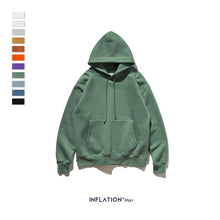 Load image into Gallery viewer, INFLATION 2020 Autumn Mens Thick Fleece Hoodies Hip Hop Pure Hoodies Thick Velvet Fabrics Winter HoodiesПРОМО-КОД: RU800 167W17

