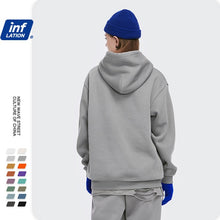 Load image into Gallery viewer, INFLATION 2020 Autumn Mens Thick Fleece Hoodies Hip Hop Pure Hoodies Thick Velvet Fabrics Winter HoodiesПРОМО-КОД: RU800 167W17
