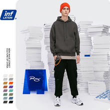 Load image into Gallery viewer, INFLATION 2020 Autumn Mens Thick Fleece Hoodies Hip Hop Pure Hoodies Thick Velvet Fabrics Winter HoodiesПРОМО-КОД: RU800 167W17
